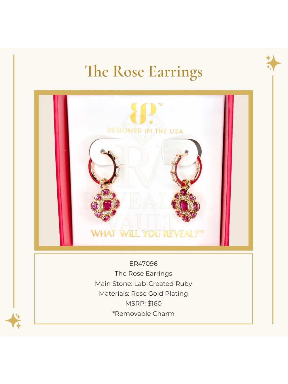 The Rose Earrings - July Birthday 2026